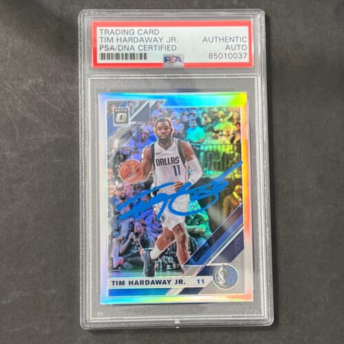 2019-20 PANINI DONRUSS OPTIC #26 TIM HARDAWAY JR. SIGNED CARD AUTO PSA SLABBED M COLLECTIBLE MEMORABILIA