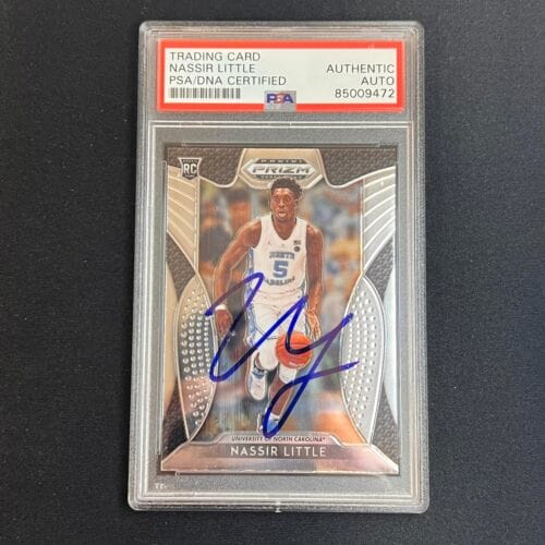 2019 PANINI PRIZM DRAFT PICKS #90 NASSIR LITTLE SIGNED ROOKIE CARD AUTO PSA SLAB COLLECTIBLE MEMORABILIA