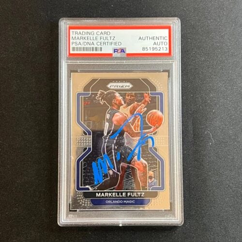 2020-21 PANINI PRIZM #163 MARKELLE FULTZ SIGNED CARD AUTO PSA SLABBED MAGIC COLLECTIBLE MEMORABILIA