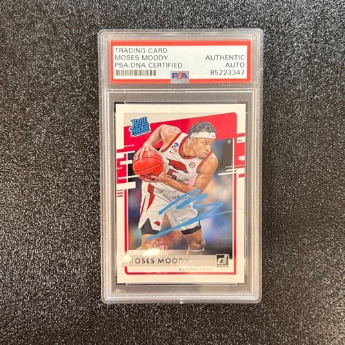 2021-22 PANINI CHRONICLES DONRUSS DRAFT PICKS #36 MOSES MOODY SIGNED CARD AUTO P COLLECTIBLE MEMORABILIA