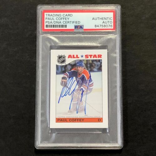 2022 TOPPS ALL STAR #AS-PC PAUL COFFEY SIGNED CARD AUTO PSA SLABBED SONICS COLLECTIBLE MEMORABILIA