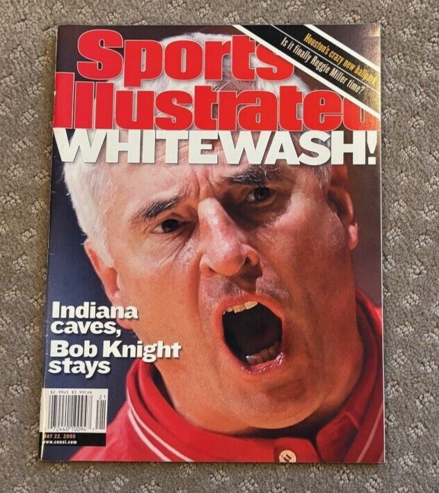 Bobby Knight Sports Illustrated Magazine SI Newsstand No Label Indiana Hoosiers