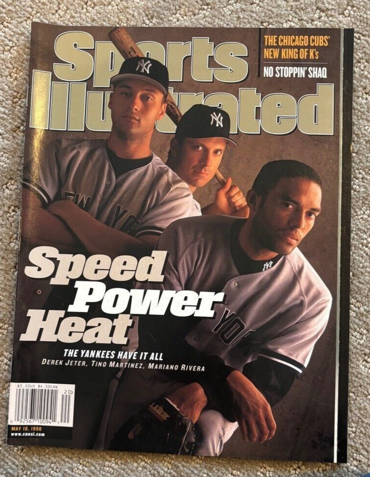 Derek Jeter Sports Illustrated News Stand Copy Never Read No Label Tino Martinez