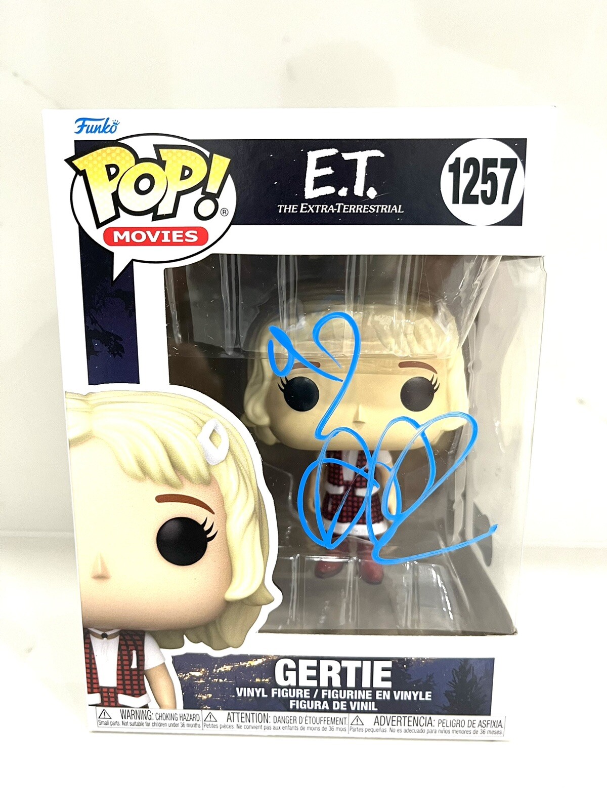 Drew Barrymore Hand Signed Funko Pop E.T. Gertie Beckett BAS Cert #1