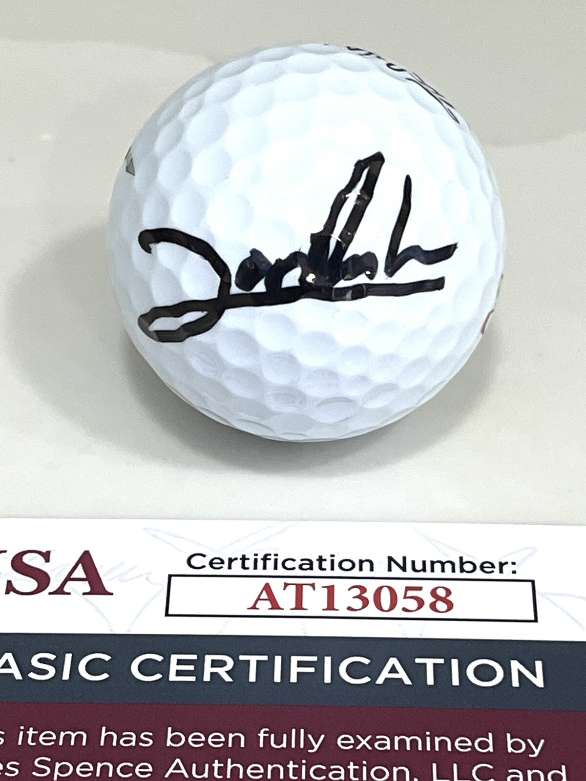 Jon Rahm Hand Signed Augusta National Masters Golf Ball JSA CERT COA #1
