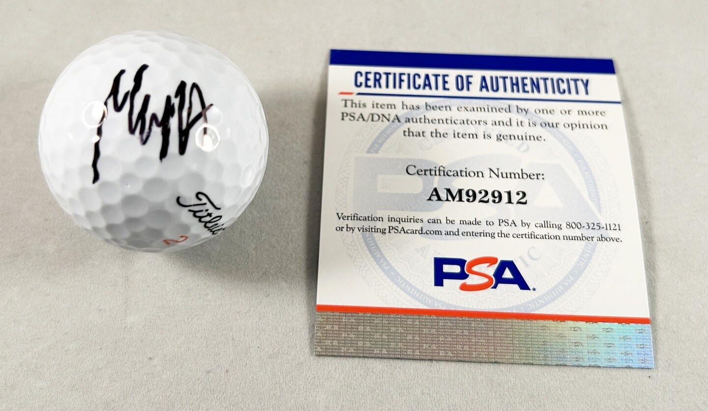 Max Homa Signed Golf Ball PSA/DNA 1 COA