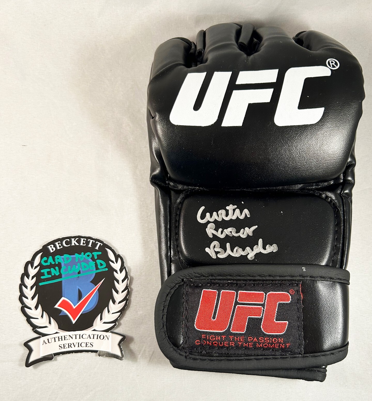 Curtis Blaydes Signed UFC Glove MMA Rayzor Beckett BAS 1 COA