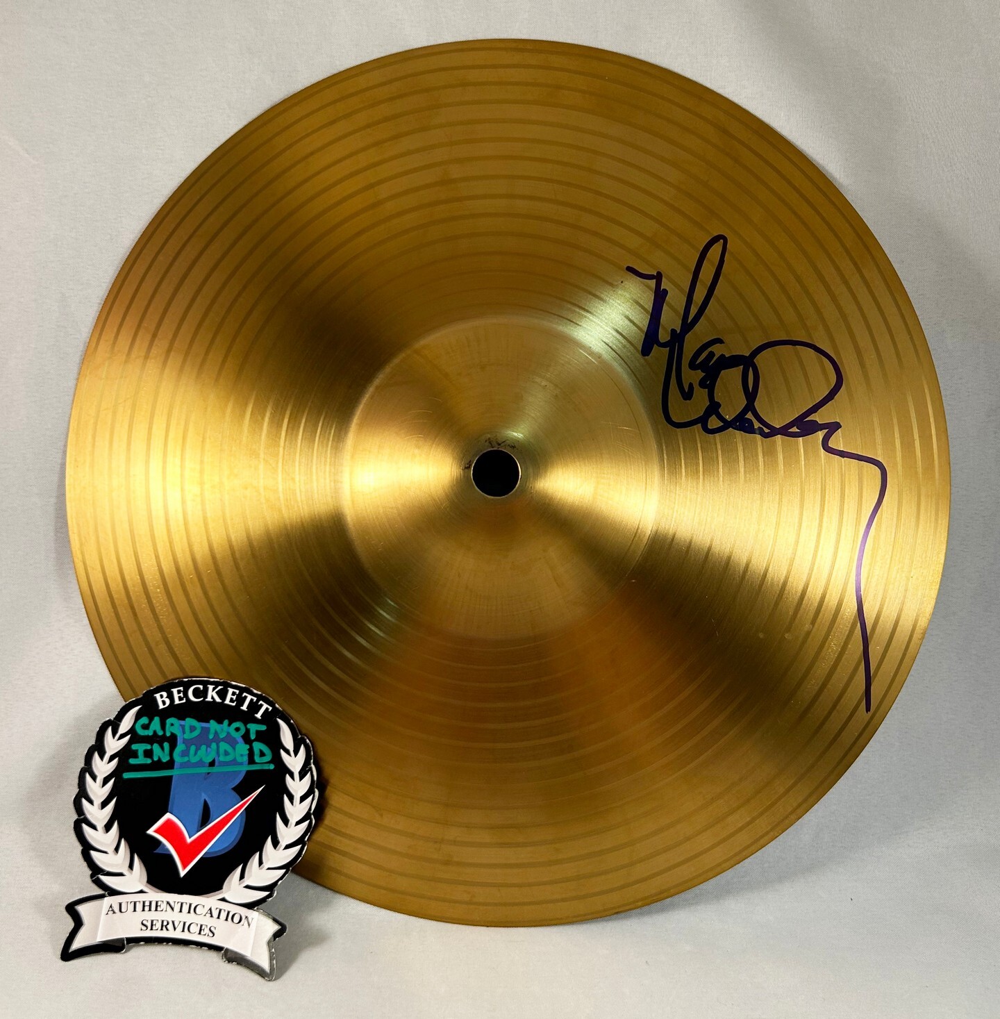 Max Weinberg Signed Cymbal Bruce Springsteen & E Street Band Beckett BAS COA