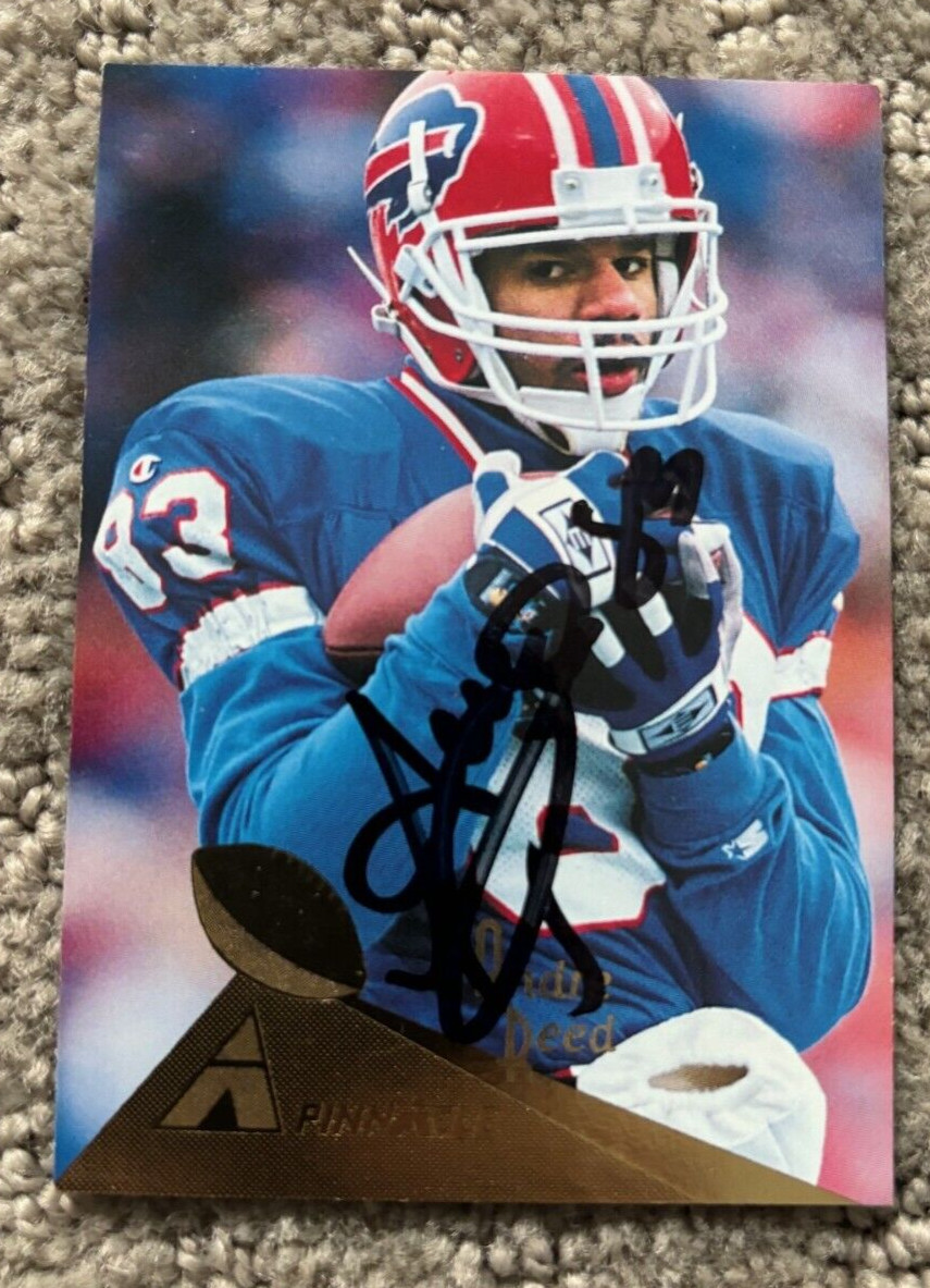 ANDRE REED Signed Autographed 1994 Pinnacle Card Buffalo Bills