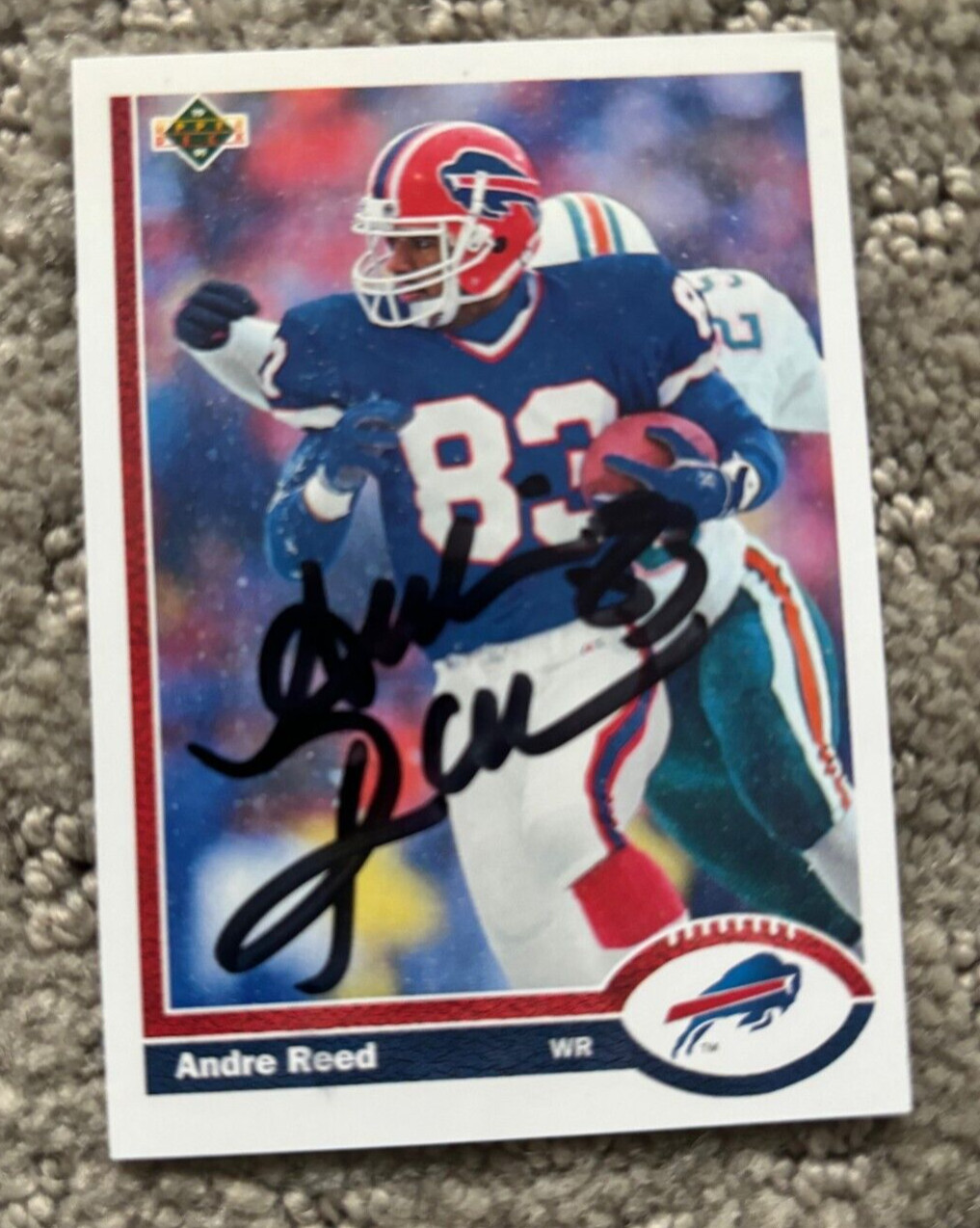 Andre Reed signed autographed 1991 Upper Deck #43 Buffalo Bills Card