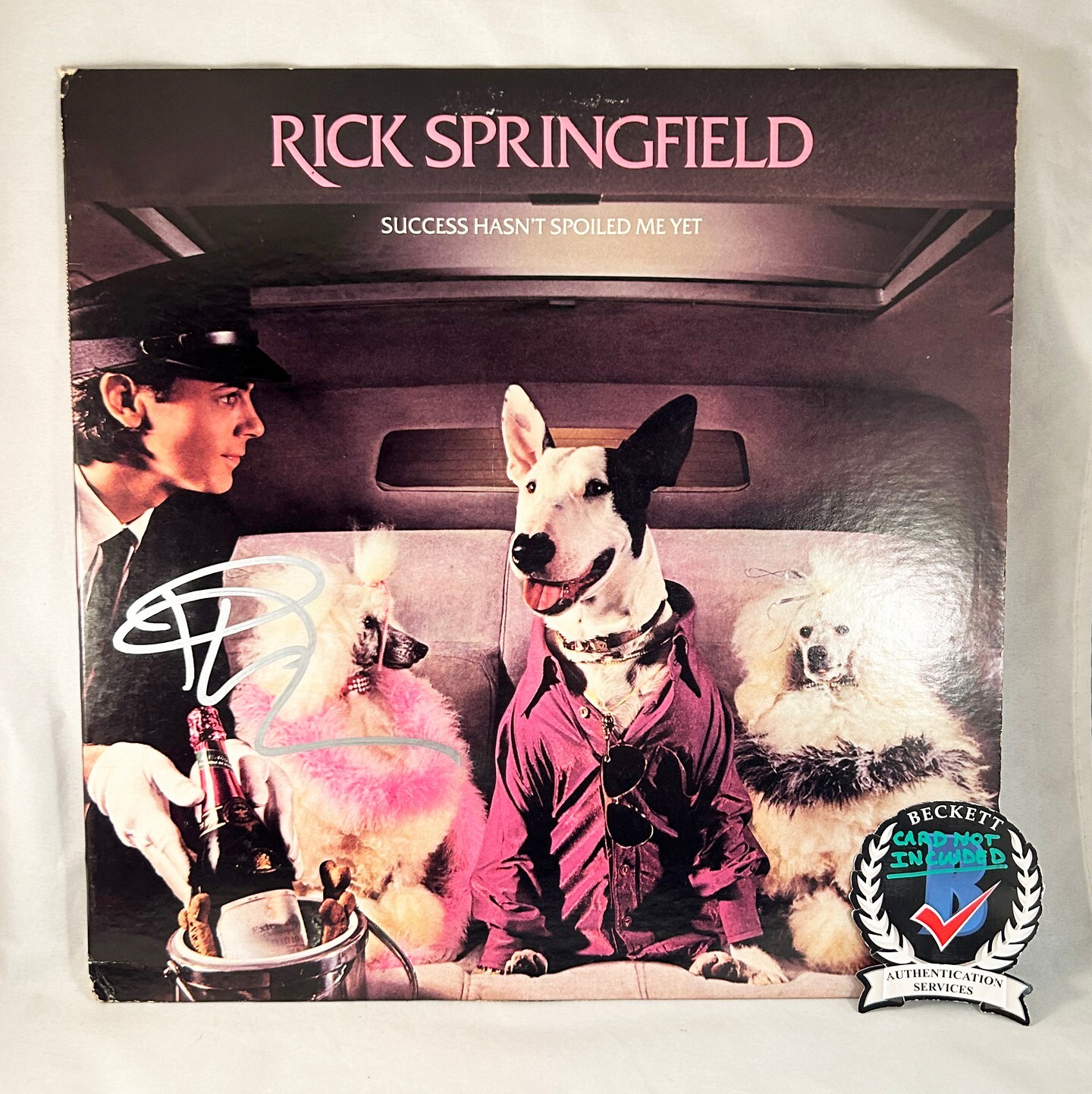 Rick Springfield Signed Vinyl LP Album Beckett BAS 1 COA