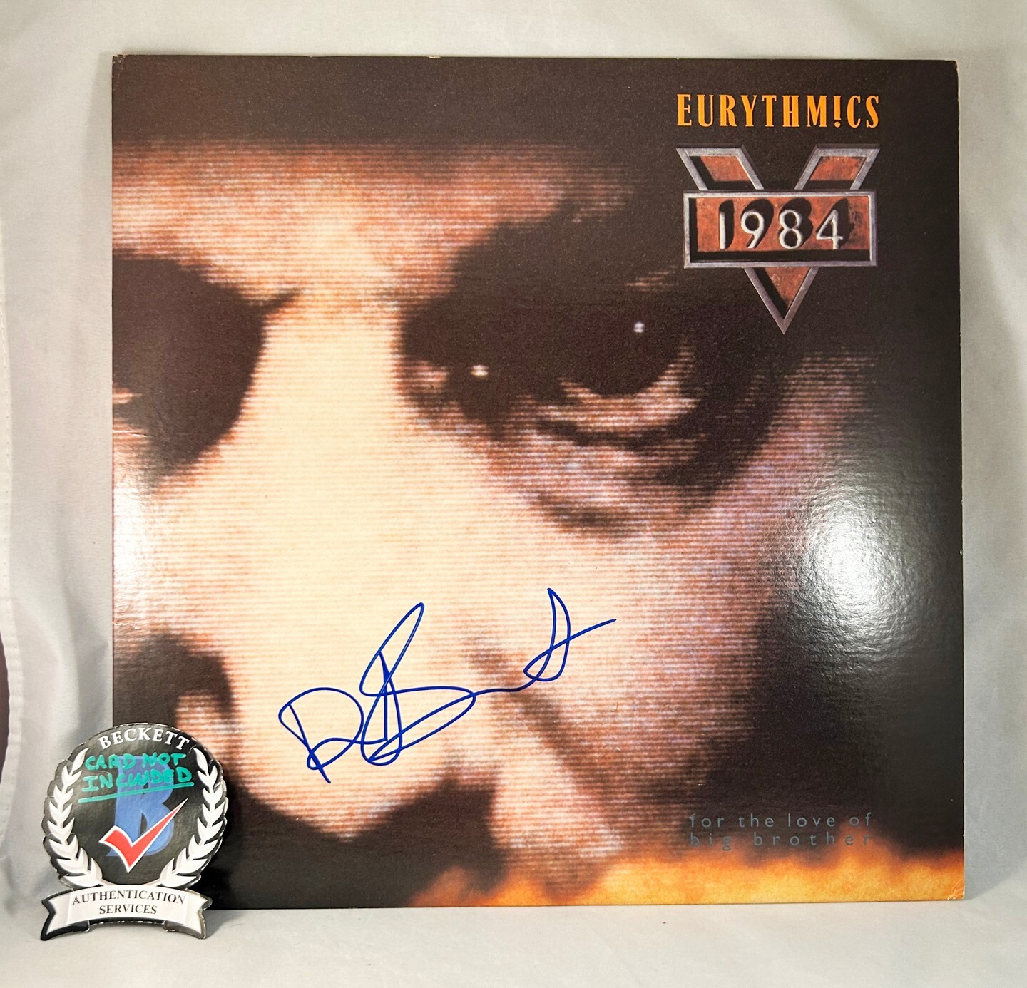 Dave Stewart Signed Vinyl LP Album Eurythmics Beckett BAS 4 COA