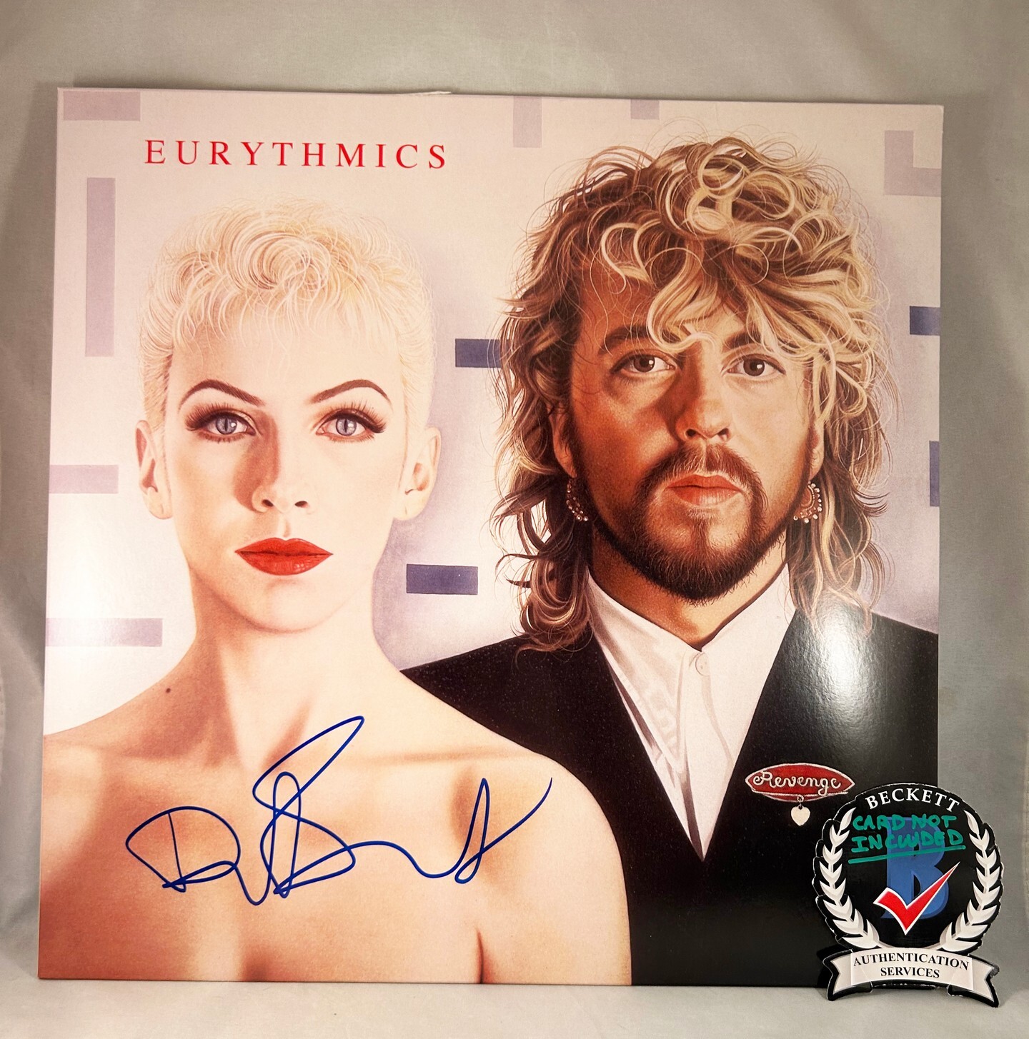 Dave Stewart Signed Vinyl LP Album Eurythmics Beckett BAS 2 COA