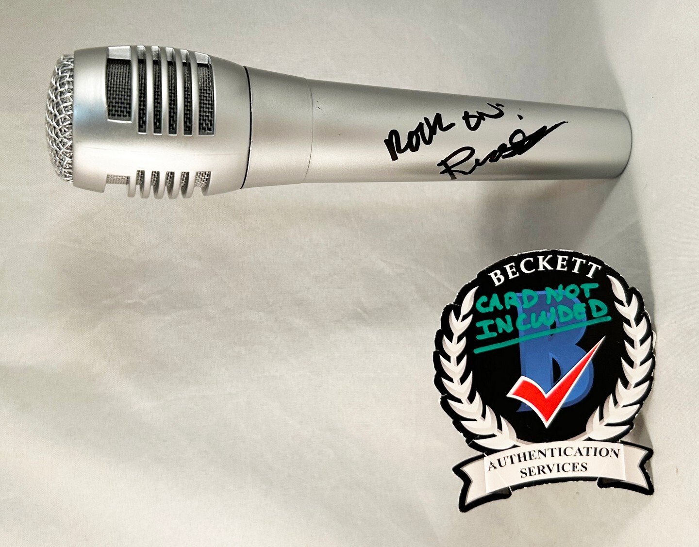 Russell Hitchcock Signed Microphone Air Supply Beckett BAS COA