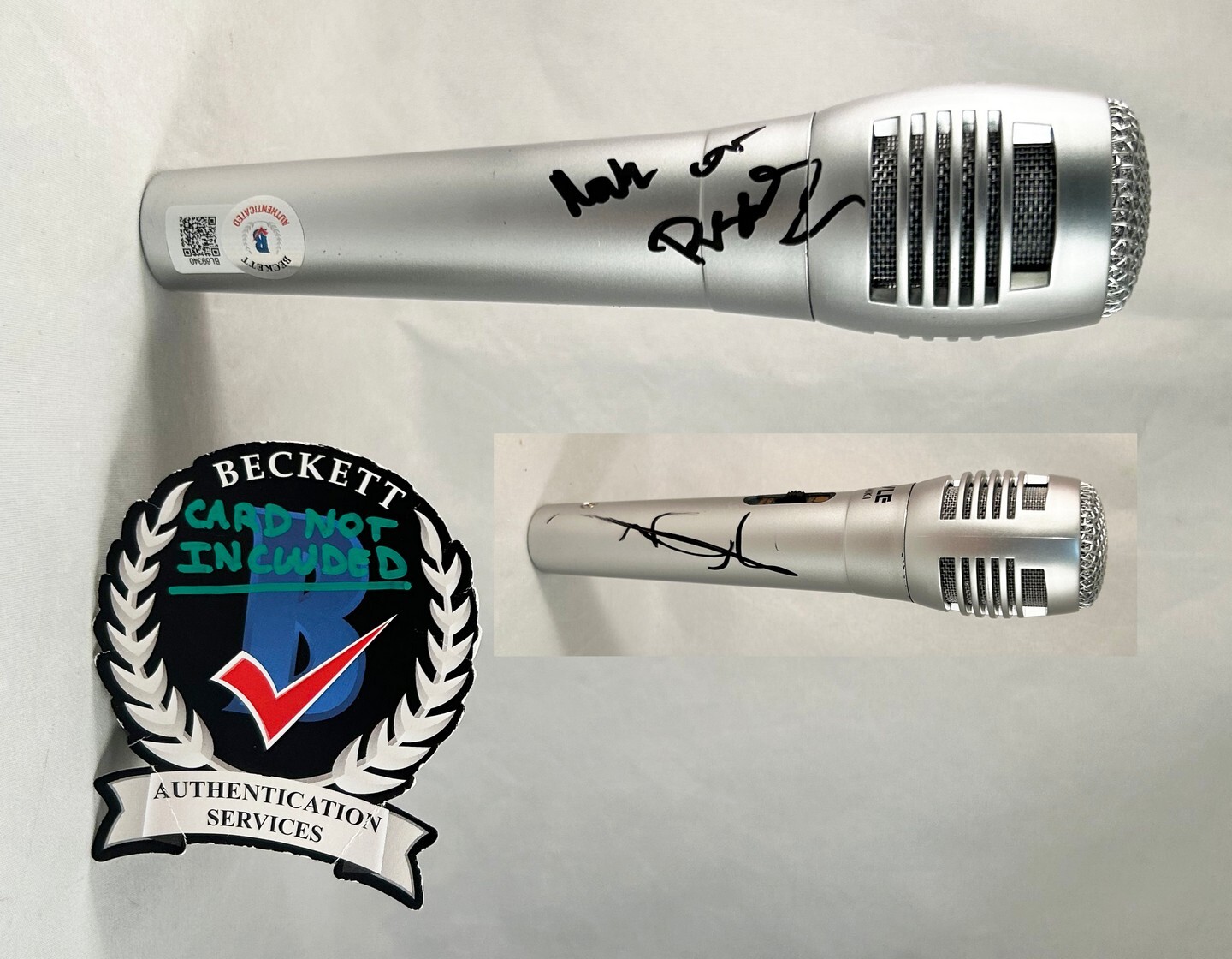 Russell Hitchcock and Graham Russell Signed Microphone Air Supply Beckett BAS...