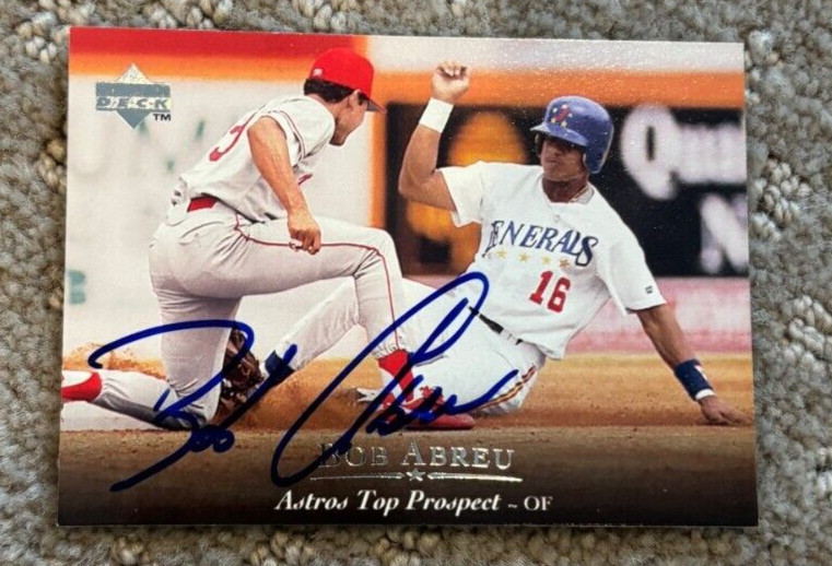 1995 Upper Deck Minor League #48 Bob Bobby Abreu signed autographed card