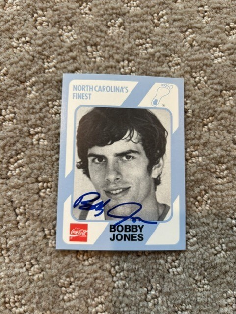 Bobby Jones signed autographed 1989 UNC Tar Heels Card Hall of Fame Card