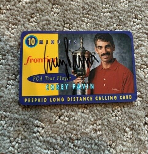 Corey Pavin signed autographed Golf Phone Card PGA