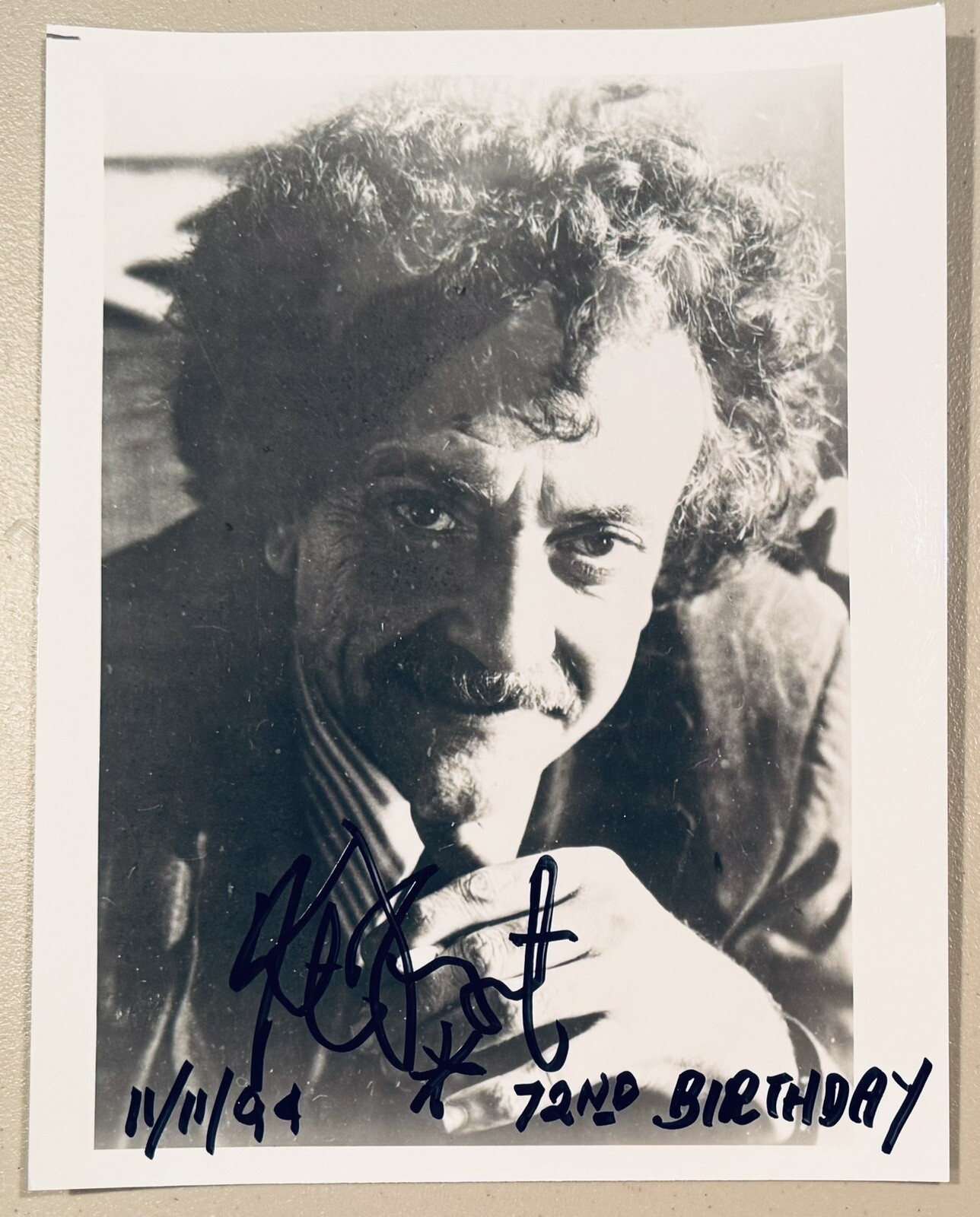 Kurt Vonnegut Signed Autographed 8x10 Photo Full Beckett BAS Letter Author