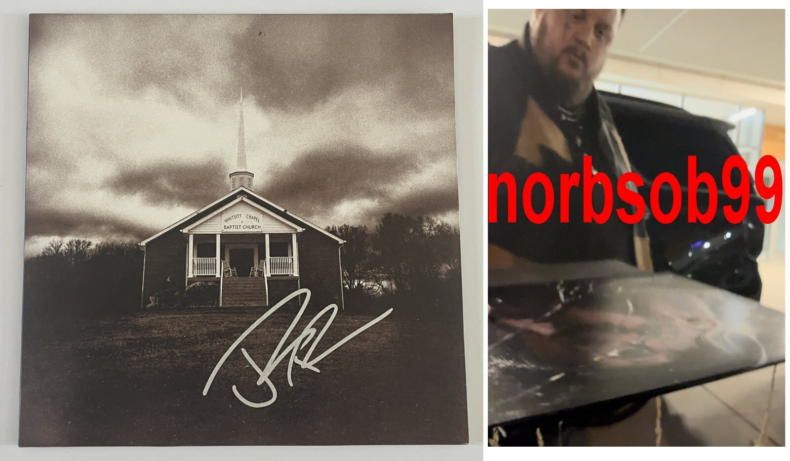JELLY ROLL SIGNED WHITSITT CHAPEL VINYL LP ALBUM w/EXACT VIDEO PROOF BECKETT COA