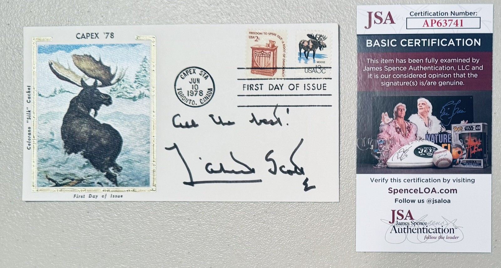 Lizabeth Scott Signed Autographed First Day Cover JSA Cert 2