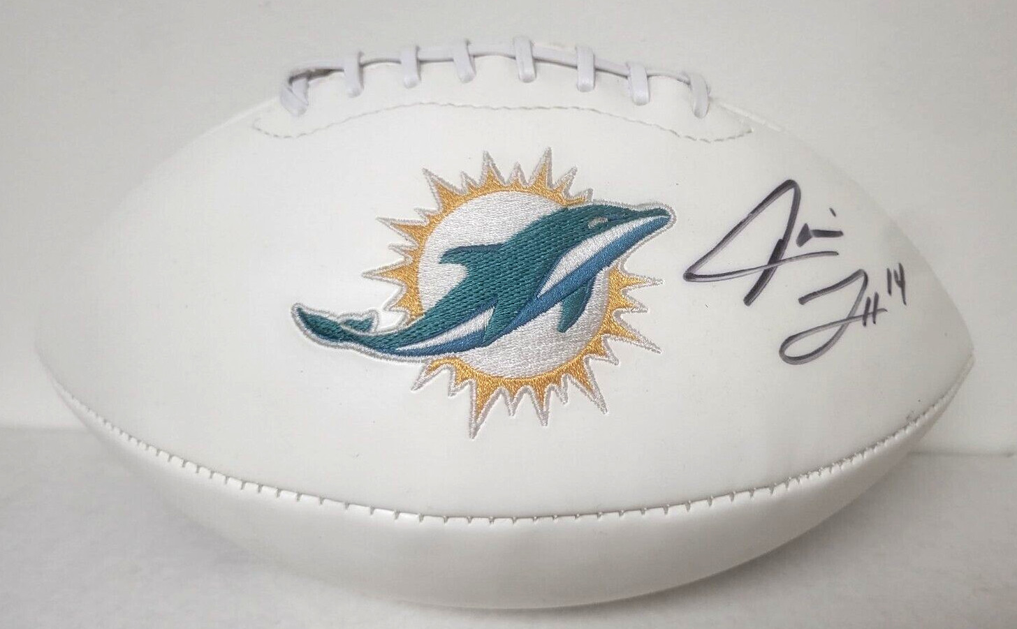 JARVIS LANDRY MIAMI DOLPHINS SIGNED AUTOGRAPHED WHITE PANEL FOOTBALL W/COA *