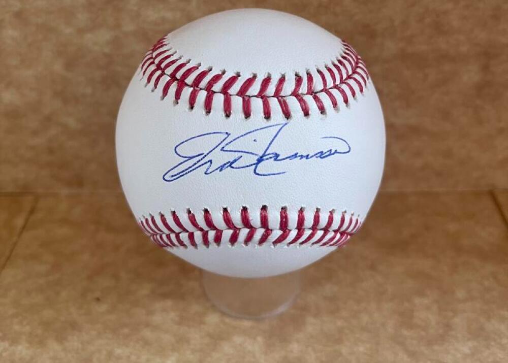 ERIC RASMUSSEN CARDINALS/PADRES/ROYALS SIGNED AUTO M.L. BASEBALL BECKETT AUTH