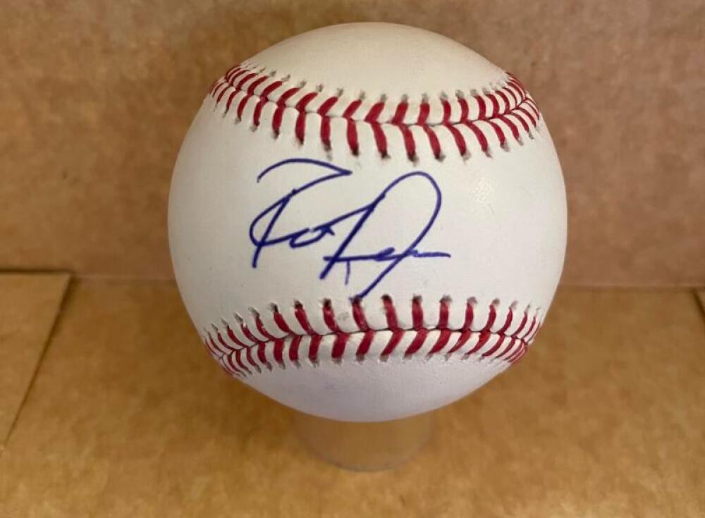 RONALD TORREYES YANKEES/TWINS SIGNED AUTO M.L. BASEBALL BECKETT AUTH