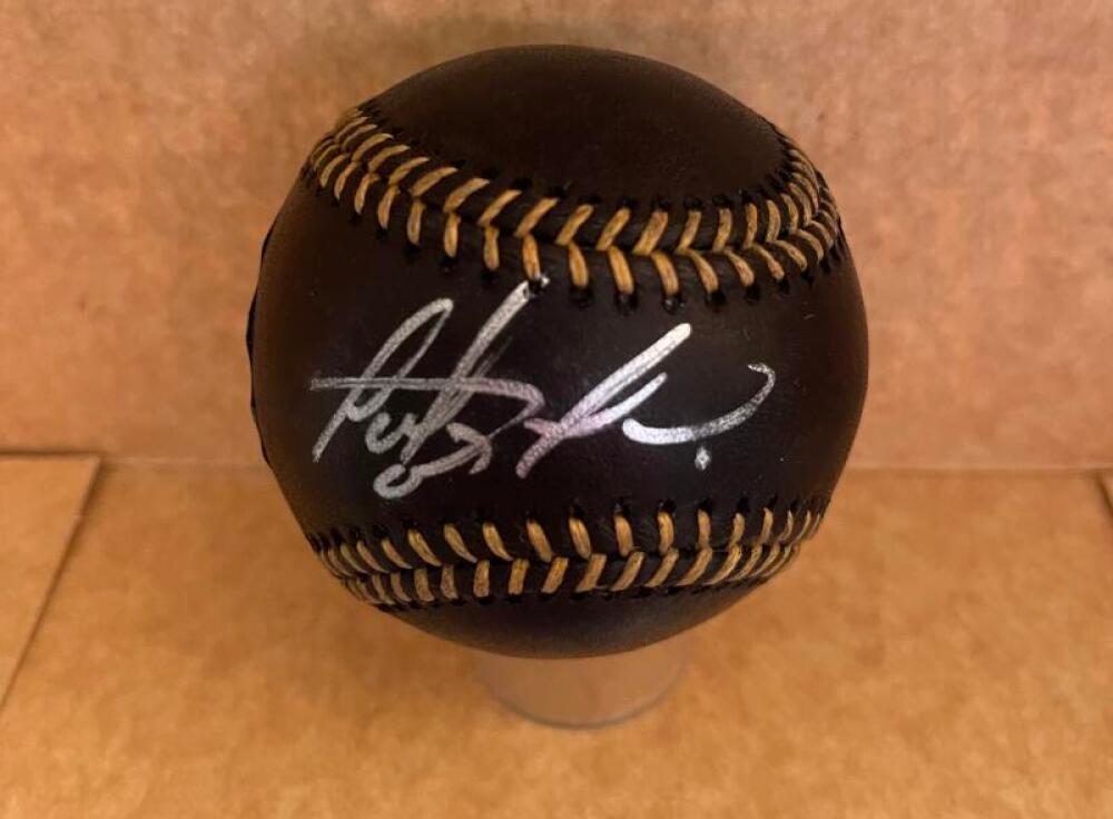 FERNANDO TATIS PADTRES SIGNED AUTOGRAPHED BLACK BASEBALL USA HOLO