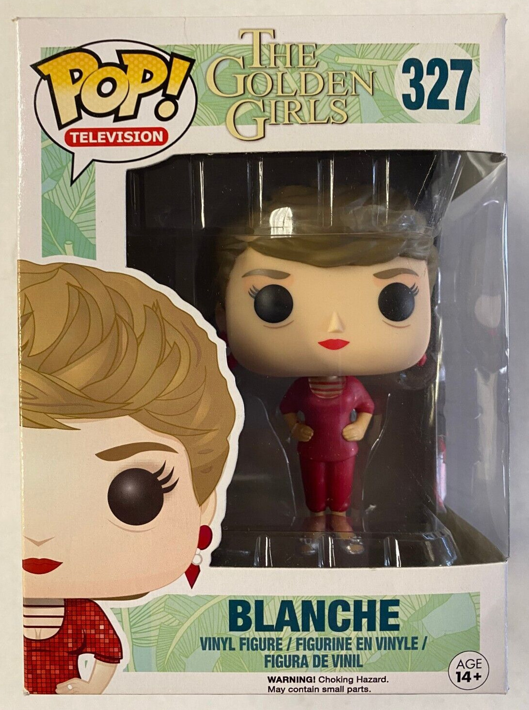 FUNKO POP #327 THE GOLDEN GIRLS BLANCHE FIGURE W/ORIGINAL BOX COLLECTIBLE MEMORABILIA