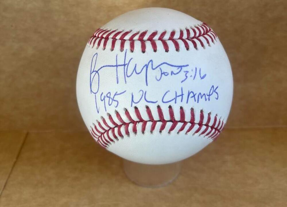 BRIAN HARPER 1991 WORLD CHAMPS TWINS SIGNED AUTO M.L. BASEBALL BECKETT AUTH