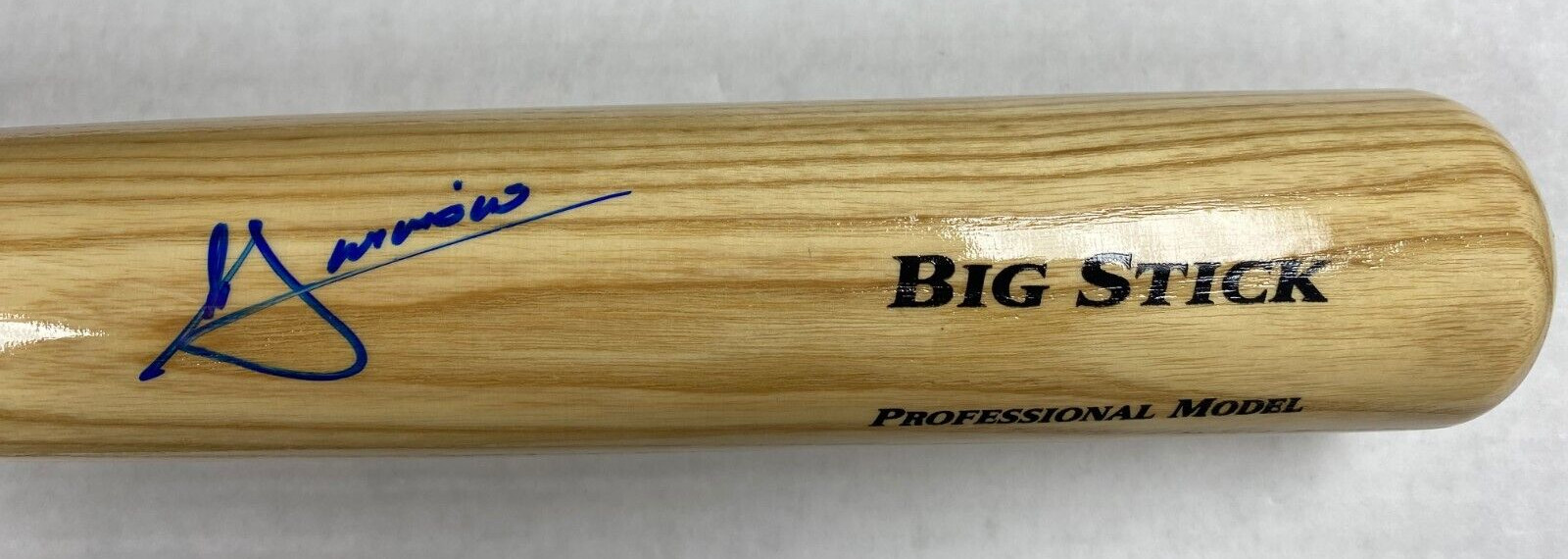 ANDRELTON SIMMONS BRAVES ANGELS CUBS SIGNED AUTOGRAPH RAWLINGS BLONDE BAT COA *