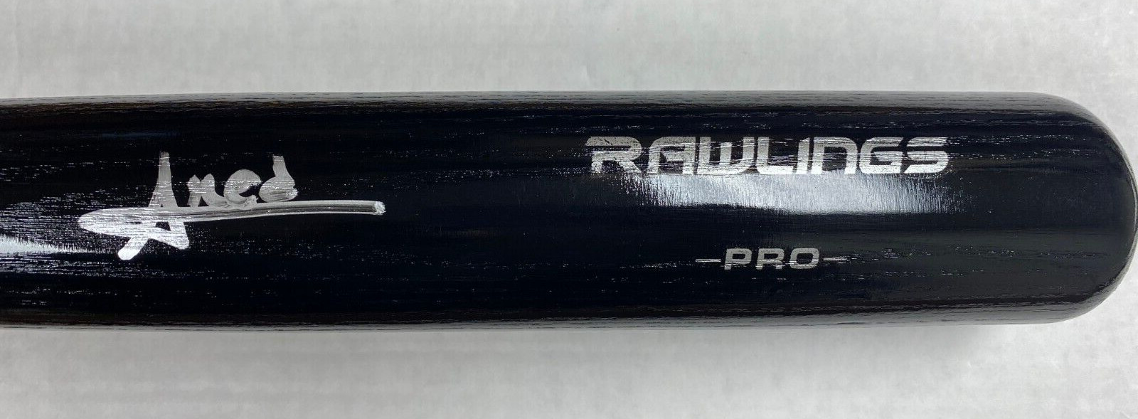 AMED ROSARIO CLEVELAND GUARDIANS SIGNED AUTOGRAPHED BLACK RAWLINGS PRO BAT JSA *