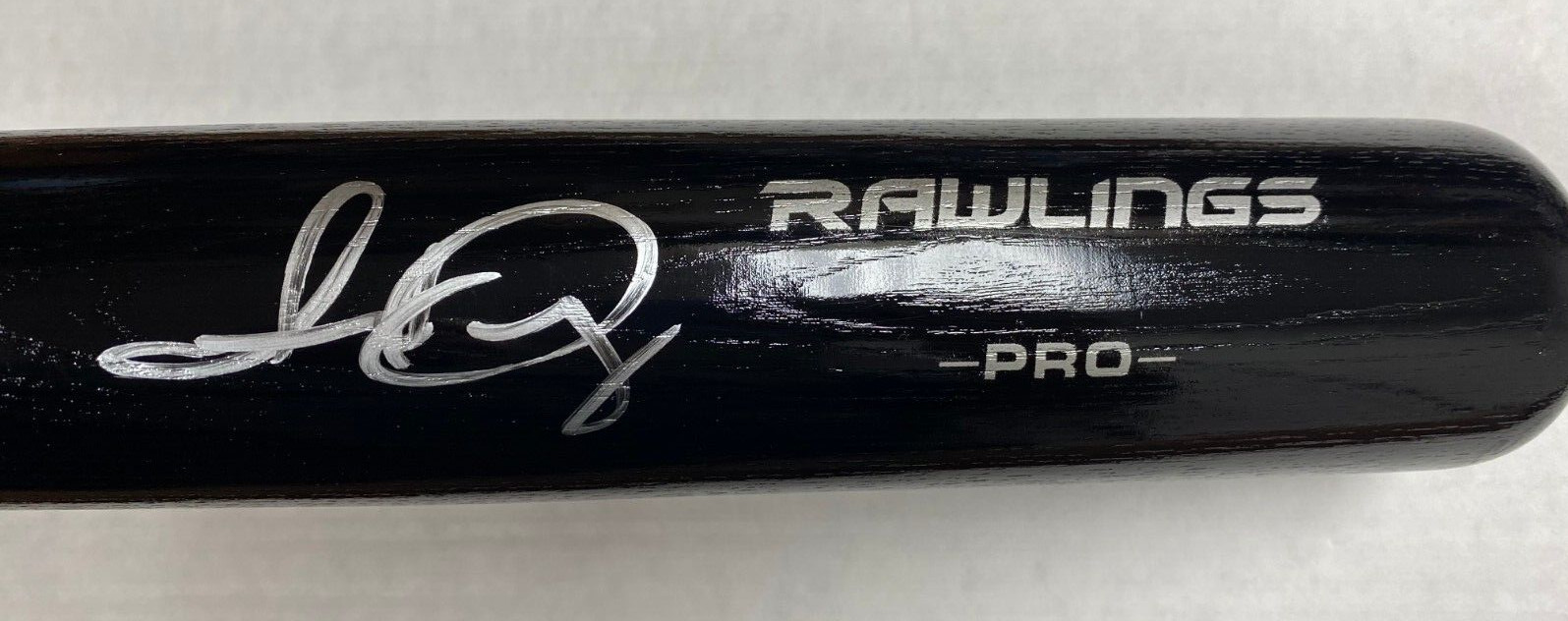 ISAN DIAZ MIAMI MARLINS SIGNED AUTOGRAPHED AUTO BLACK RAWLINGS PRO BAT W/COA *
