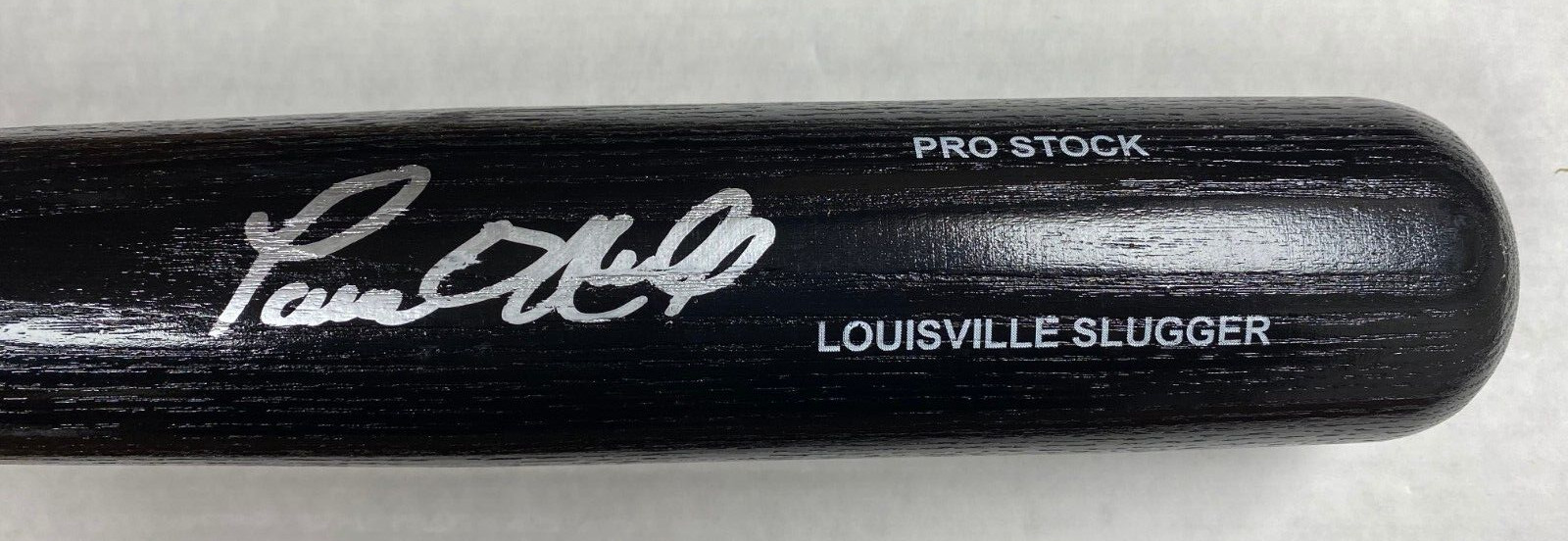 PAUL O'NEIL NEW YORK YANKEES SIGNED AUTOGRAPH BLACK LV SLUGGER PRO BAT JSA *