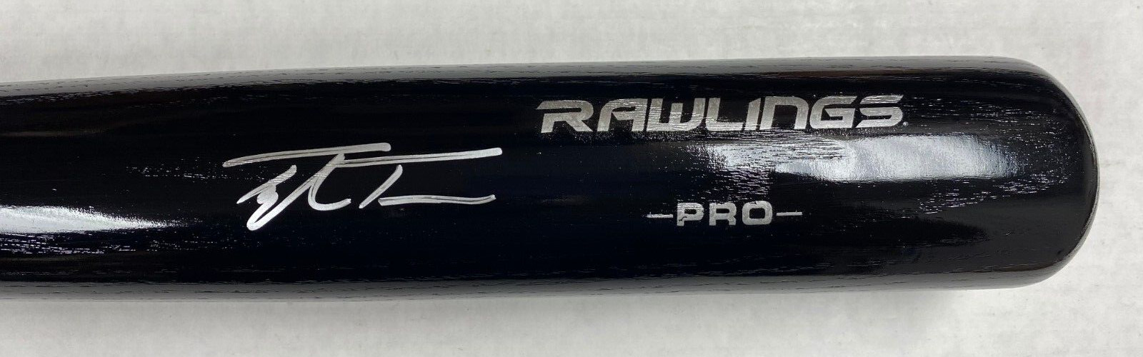 TAYLOR TRAMMELL SEATTLE MARINERS SIGNED AUTOGRAPHED RAWLINGS PRO BLACK BAT JSA *