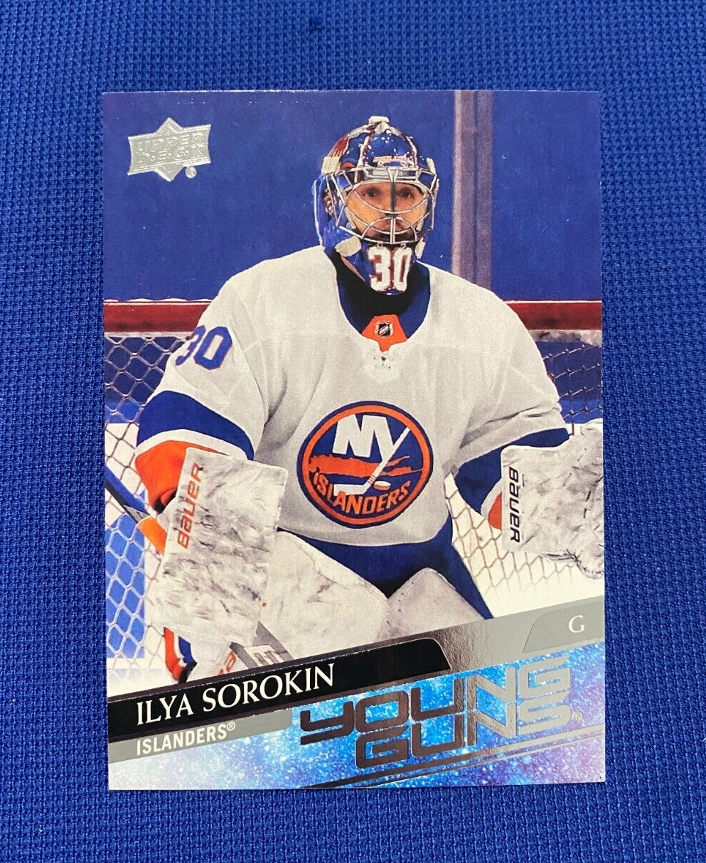 2021 UPPER DECK ILYA SOROKIN NY ISLANDERS YOUNG GUNS ROOKIE RC CARD #461