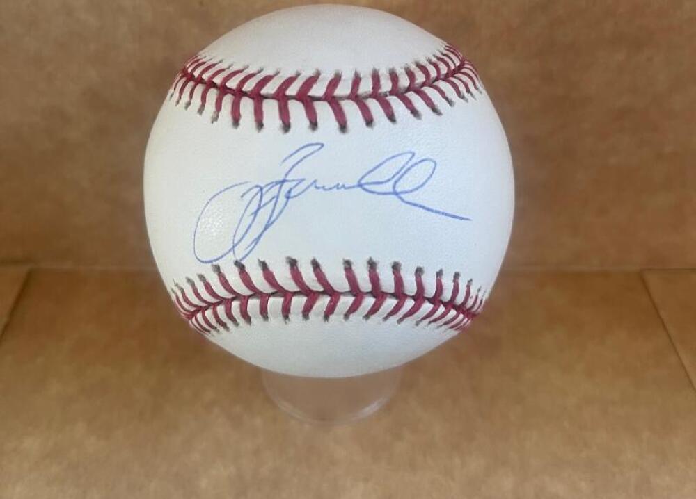 JEFF BAGWELL ASTROS SIGNED AUTOGRAPHED M.L. BASEBALL BECKETT AUTH