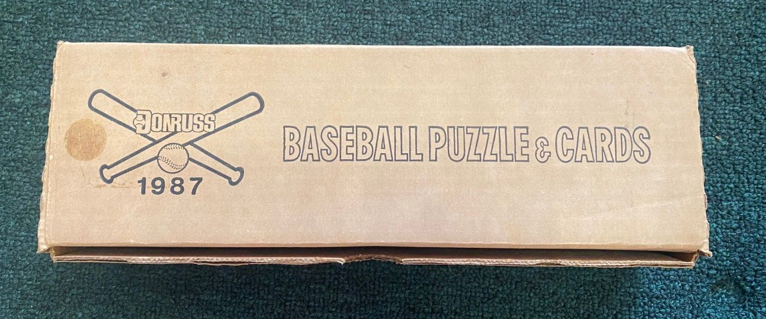 1987 DONRUSS BASEBALL PUZZLE & CARDS COMPLETE SET SEALED INSIDE VINTAGE COLLECTIBLE MEMORABILIA
