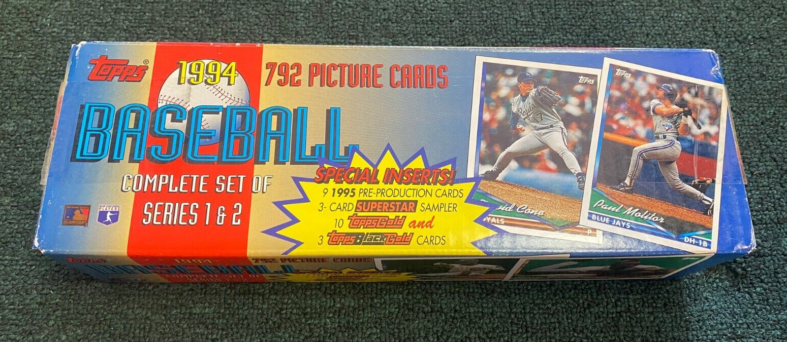 1994 TOPPS BASEBALL SERIES 1 & 2 792 CARDS COMPLETE SET 2ND YEAR JETER COLLECTIBLE MEMORABILIA