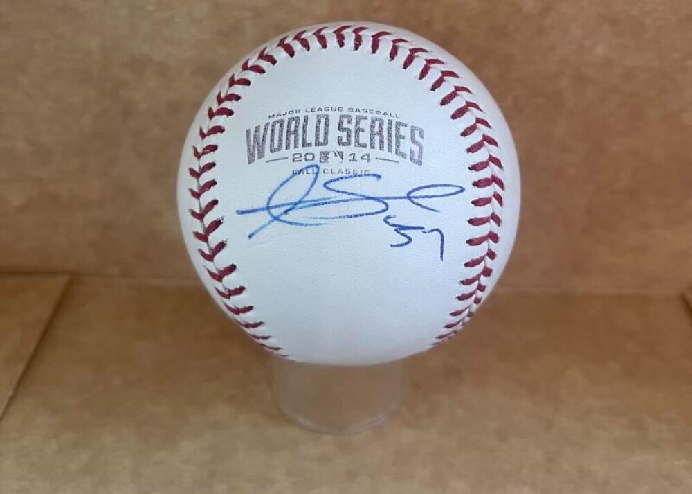 ANDREW SUSAC GIANTS SIGNED AUTO 2014 WORLD SERIES BASEBALL JSA AUTH