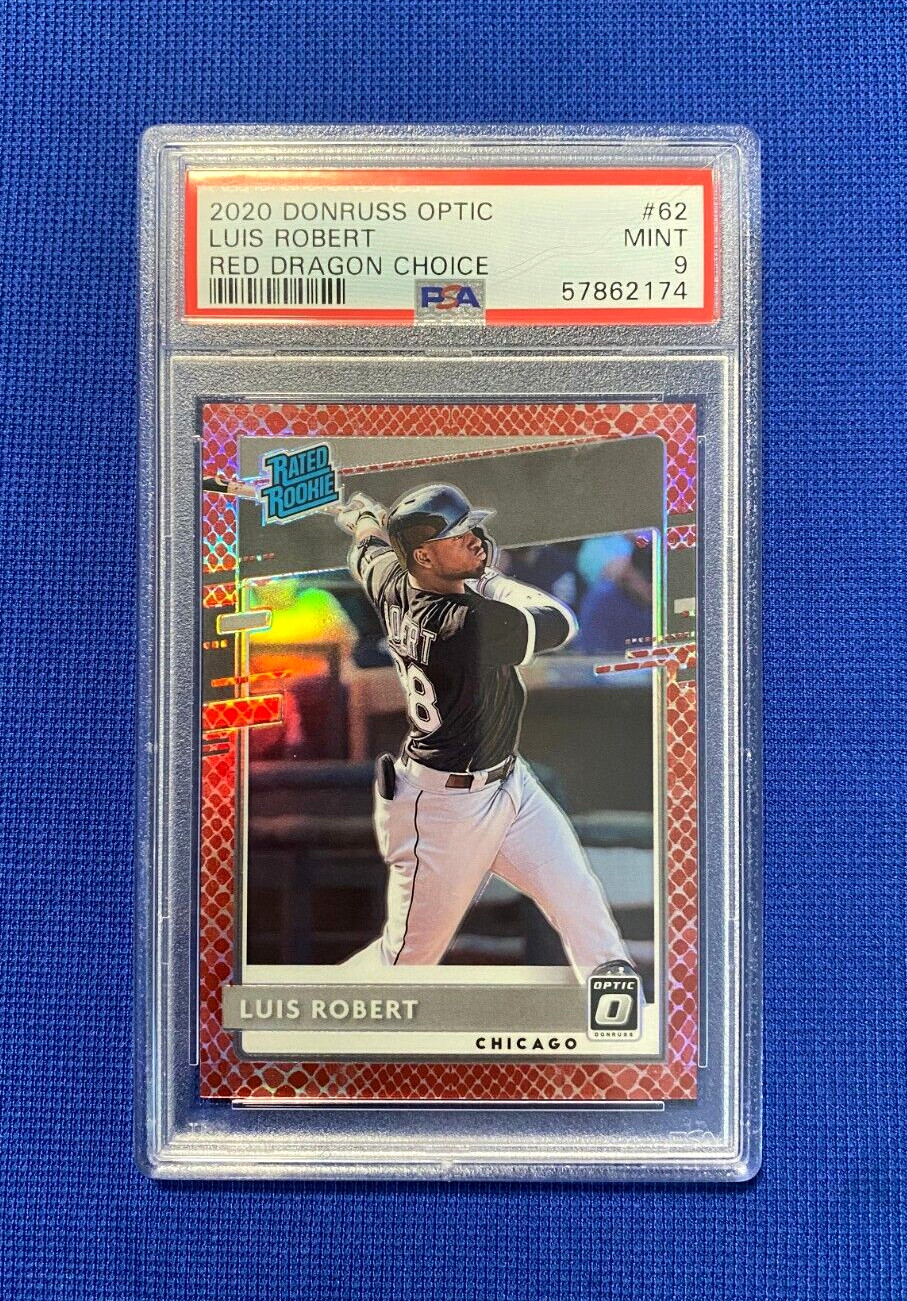2020 DONRUSS OPTIC LUIS ROBERT RED DRAGON CHOICE RATED ROOKIE RC CARD #62 /88