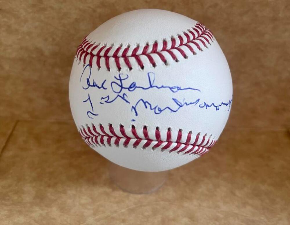 RENE LACHEMANN 1ST MARLINS MANAGER SIGNED AUTO M.L. BASEBALL BECKETT AUTH