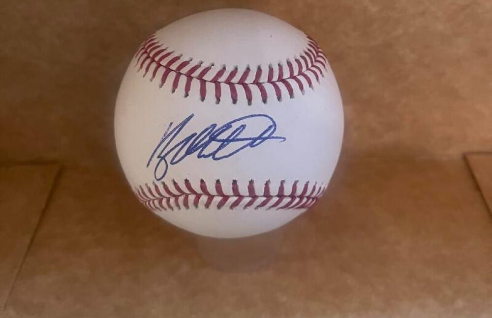 RYAN MOUNTCASTLE ORIOLES SIGNED AUTOGRAPHED M.L. BASEBALL BECKETT AUTH