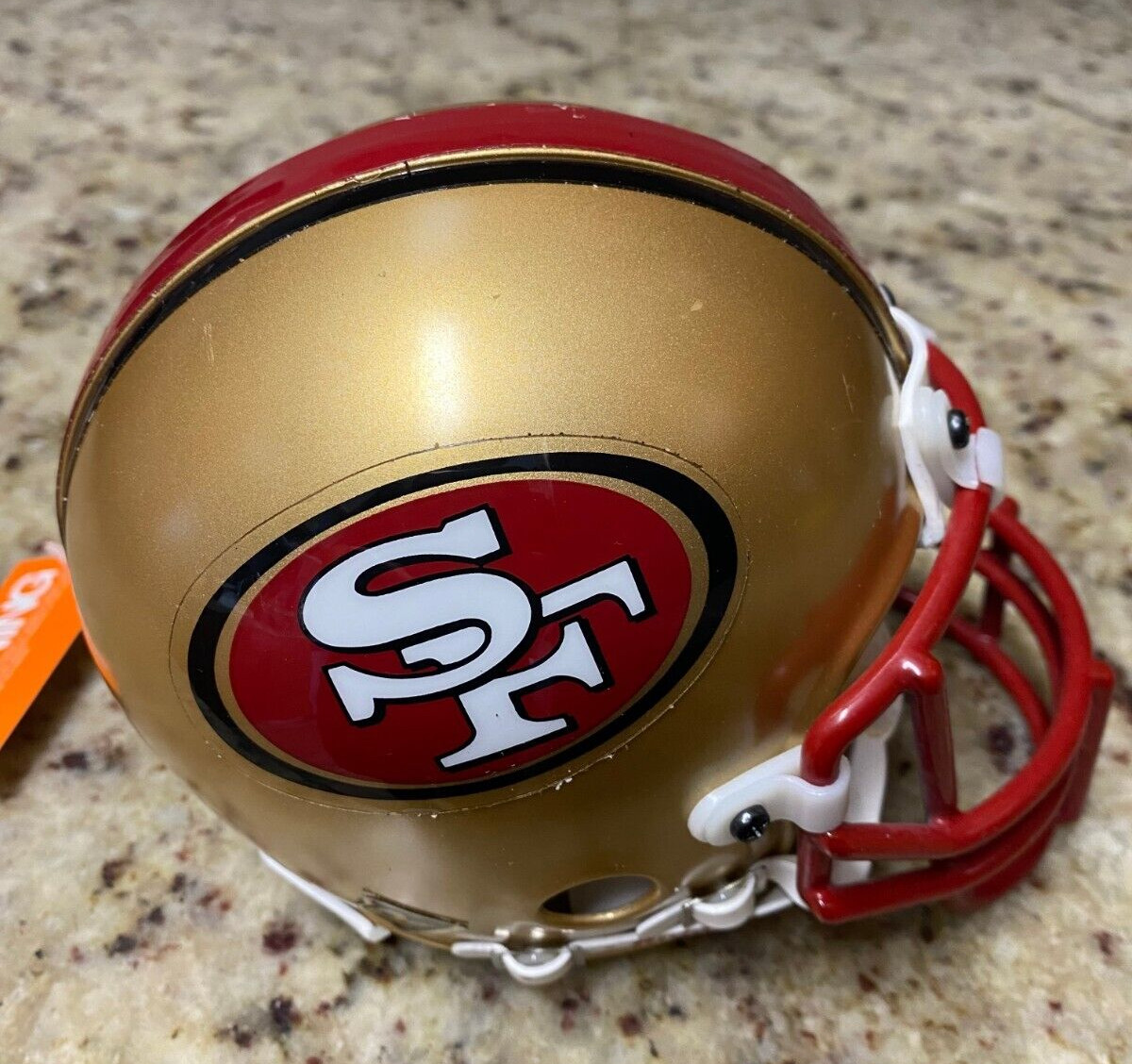 NFL SAN FRANCISCO 49ERS TEAM LOGO RIDDELL MINI HELMET UNSIGNED