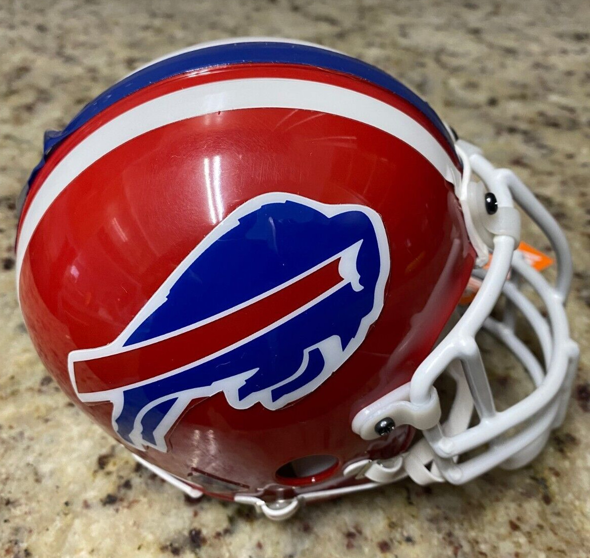 NFL BUFFALO BILLS FOOTBALL TEAM LOGO RIDDELL AUTHENTIC MINI HELMET UNSIGNED