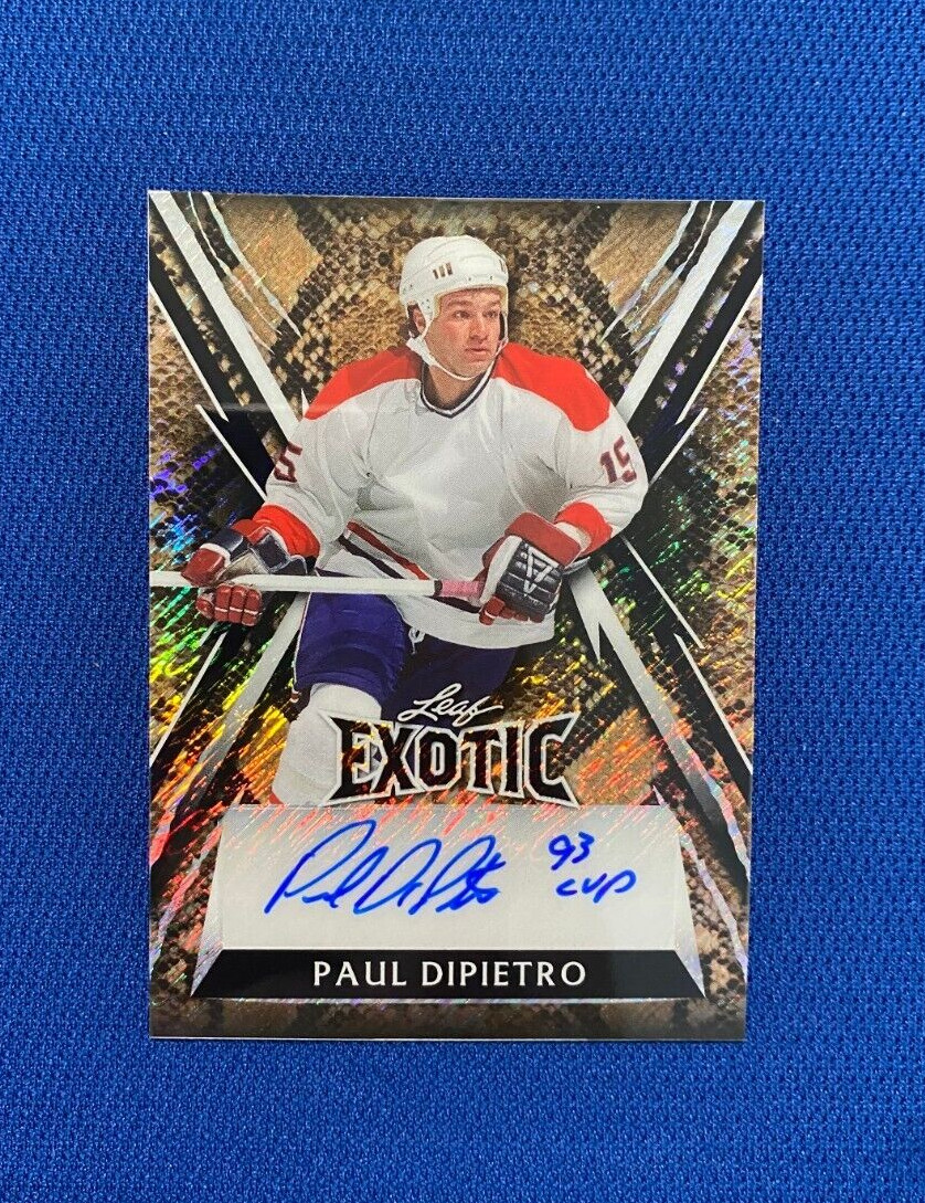 2024 LEAF EXOTIC PAUL DIPIETRO 93 CUP SIGNED AUTOGRAPHED CARD #E-PDP 5/8