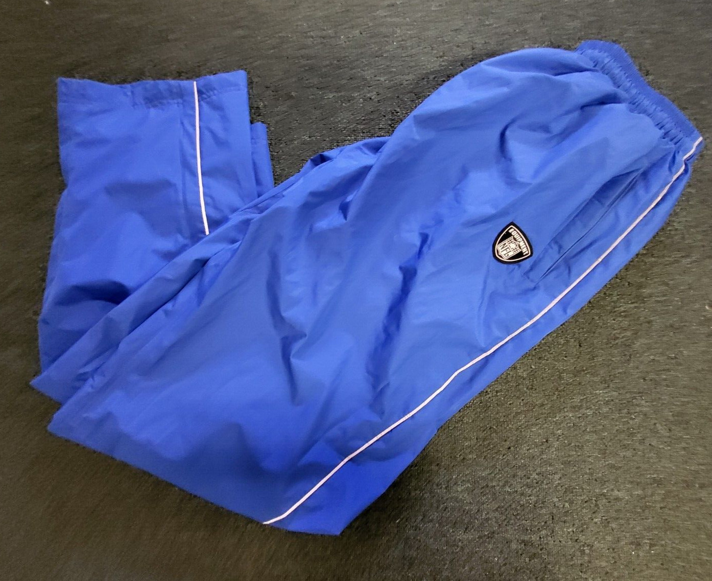 REEBOK NFL SHIELD ON FIELD BLUE FOOTBALL WORK OUT GYM PANTS SIZE LARGE MENS