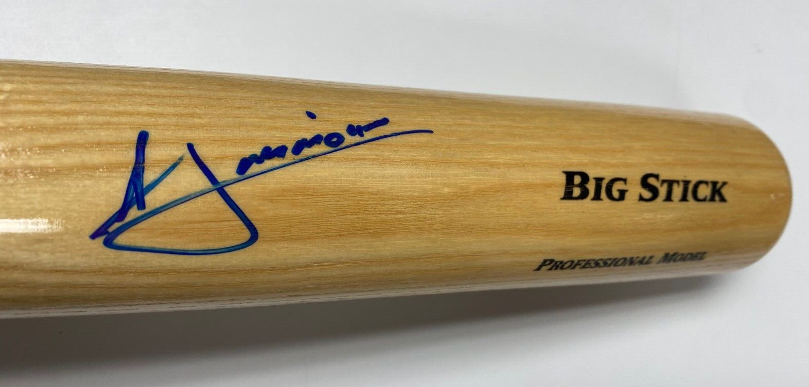 ANDRELTON SIMMONS BRAVES CUBS SIGNED AUTOGRAPHED RAWLINGS BLONDE BAT BECKETT