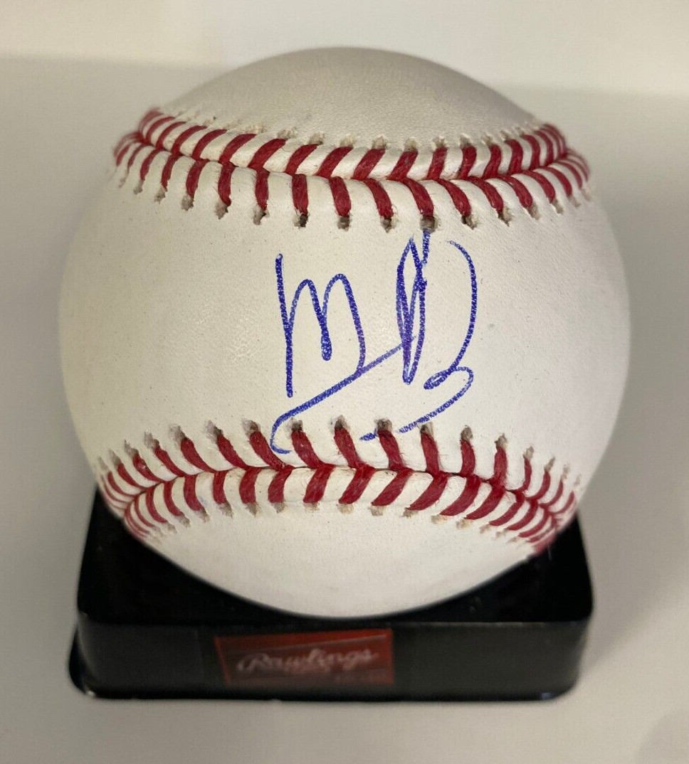 MIGUEL BLEIS BOSTON RED SOX SIGNED AUTOGRAPHED M.L. BASEBALL BECKETT E